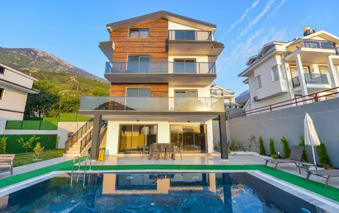 Villa Dedem E Blok , Ölüdeniz'de Kapalı Isıtmalı Havuz, Sauna ve Hamamlı Lüks Kiralık Villa - Onlinevillam