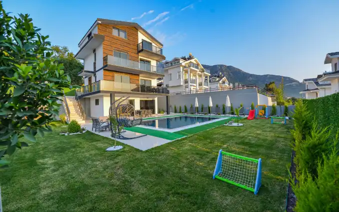 Villa Dedem E Blok , Ölüdeniz'de Kapalı Isıtmalı Havuz, Sauna ve Hamamlı Lüks Kiralık Villa - Onlinevillam